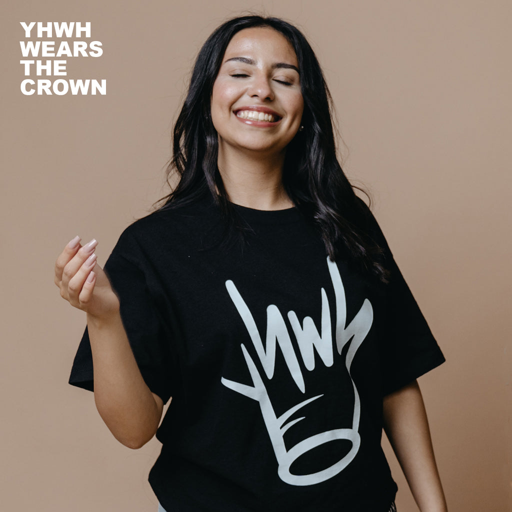 yhwh t-shirt on model